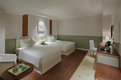 Ruffier Deluxe Twin (ohne Fenster) + Nachmittagstee auf dem Dach — Au Lac Charner Hotel